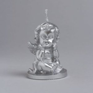 Bougie ange argent